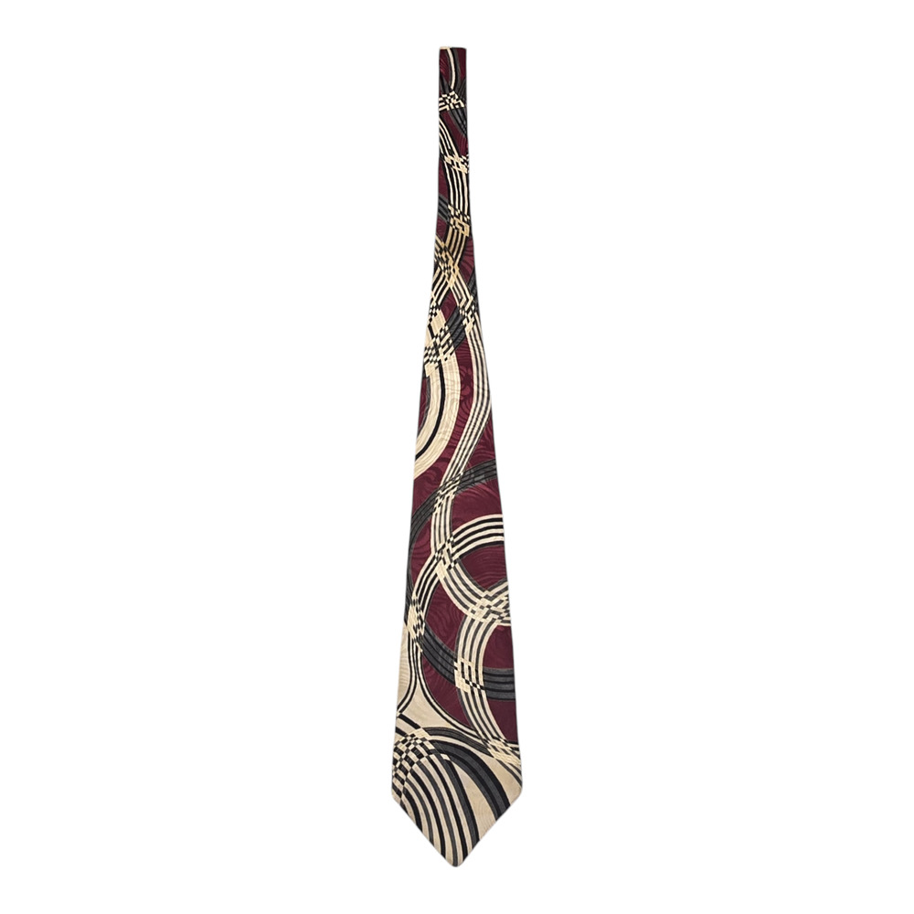 Henry Grethel Men's Dress Tie Burgundy & Gray